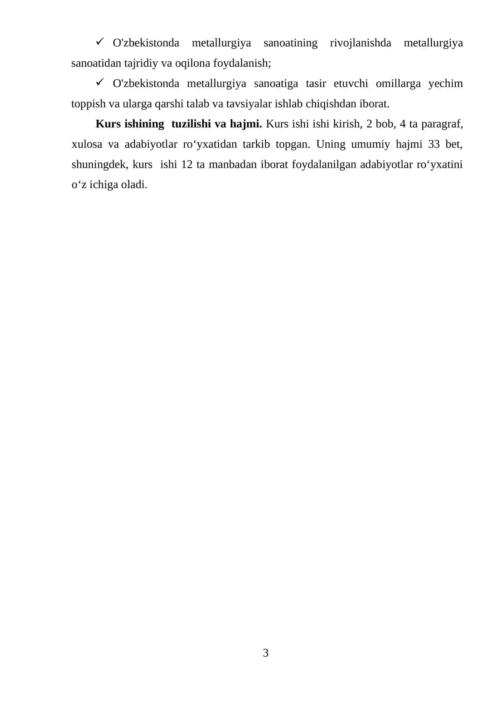 O'zbekiston Respublikasida metallurgiya sanoatining rivojlanish tarixi va istiqbollari 3