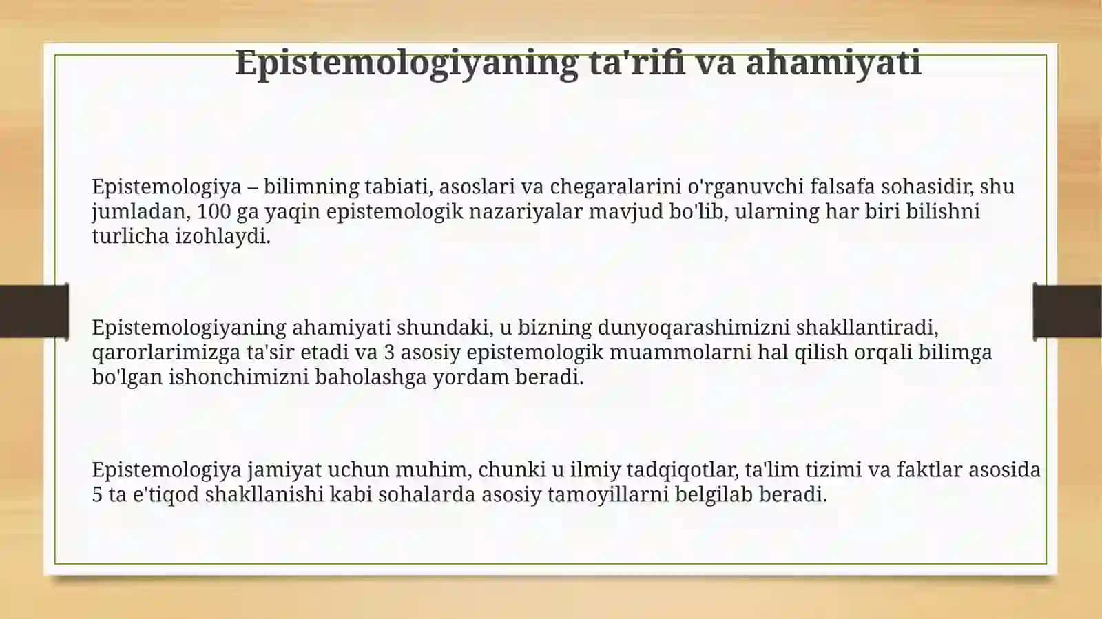Gneseologiya fani haqida tushuncha 3