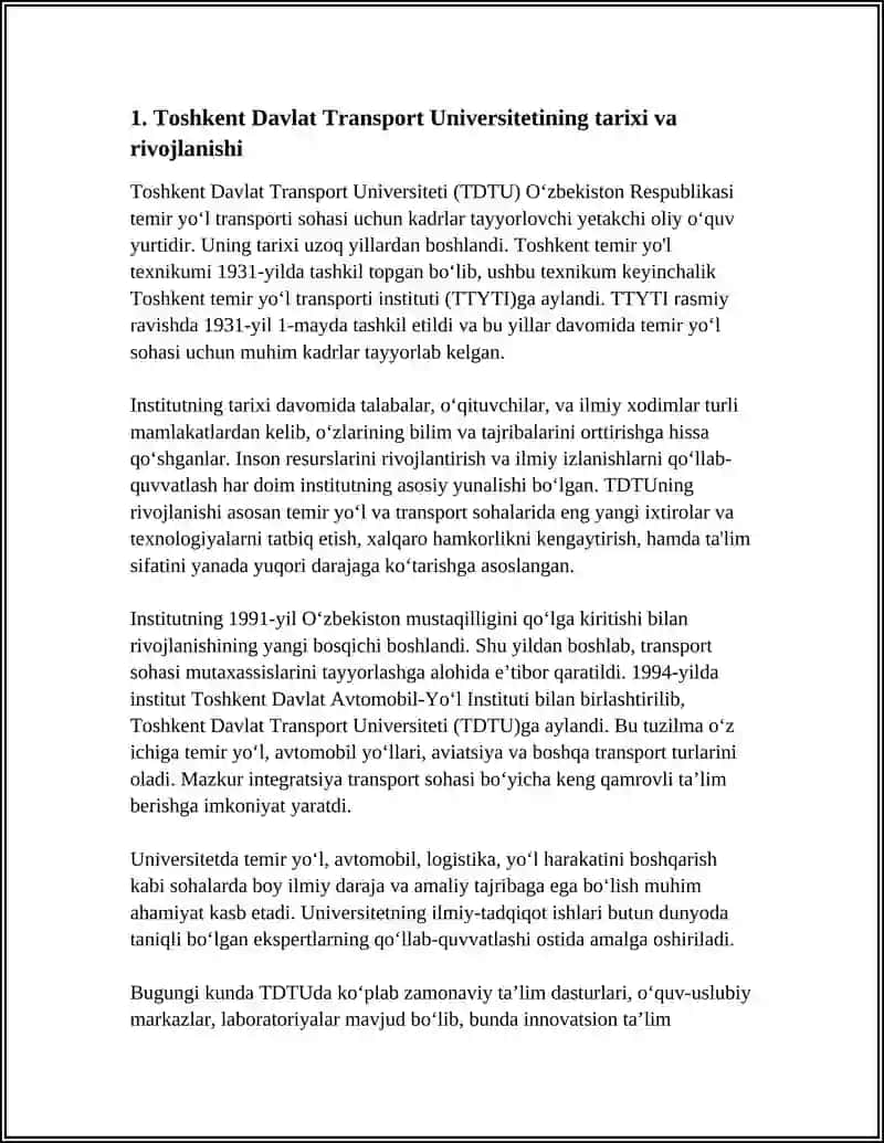 Toshkent Davlat Transport Universiteti 3