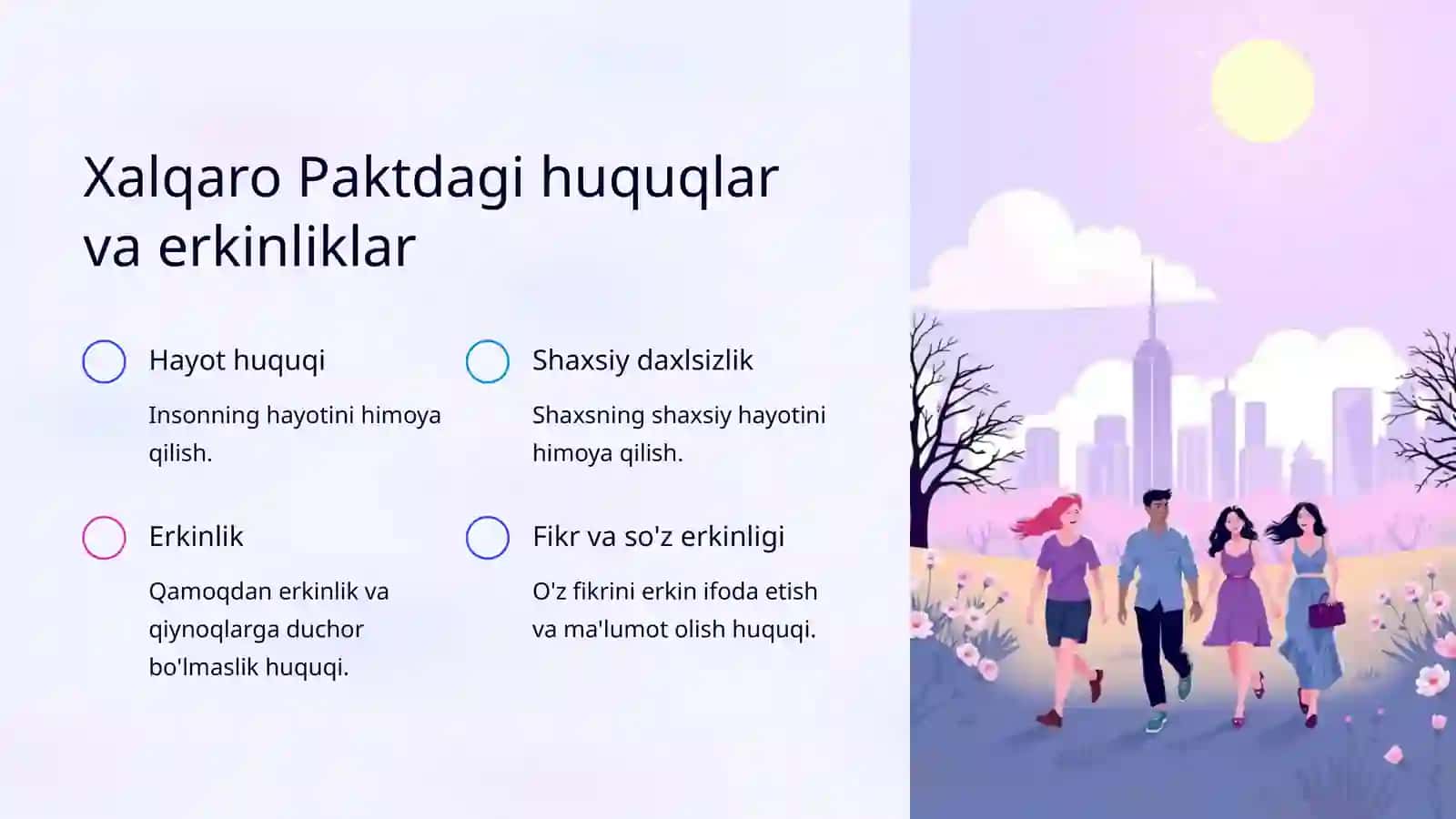 Fuqarolik va siyosiy huquqlar to'g'risidagi xalqaro Pakt va O'zbekiston Respublikasi Konstitutsiyasi 3
