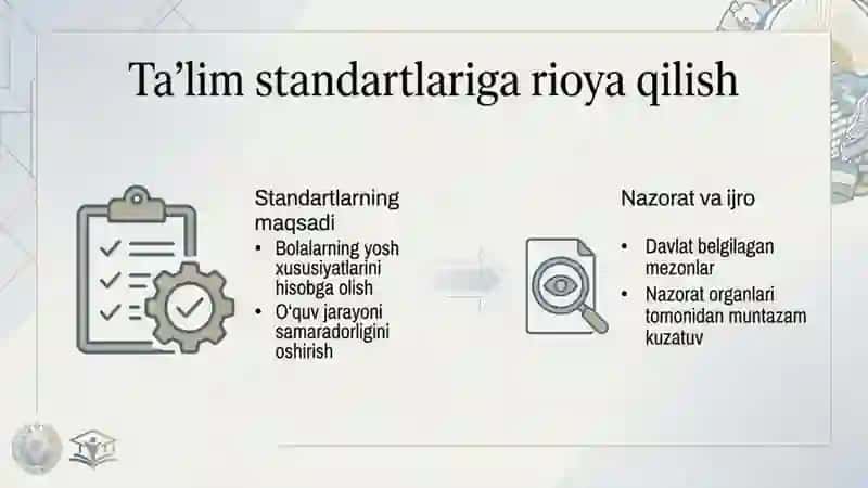 Davlat nazoratiga qo’yiladigan talablar 3