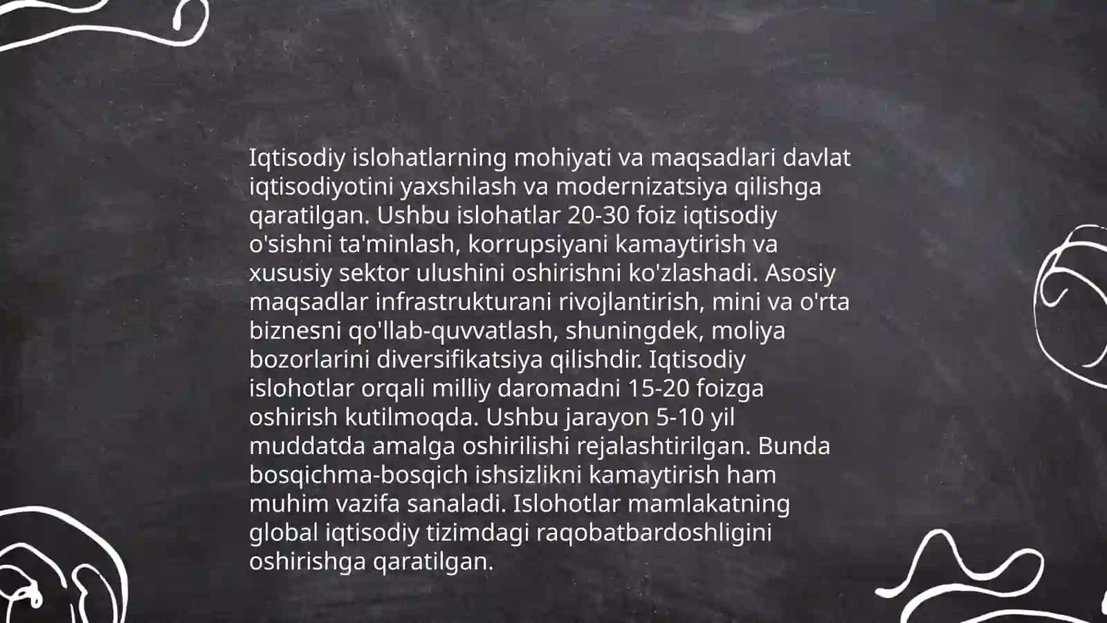Iqtisodiy islohatlar, xususiy mulkni shakillanishi 3