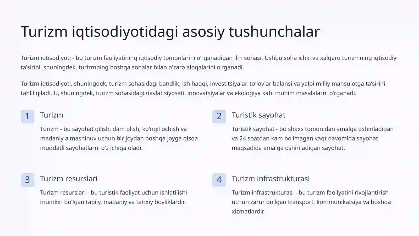 Turizm Iqtisodiyoti Statistikasi 3