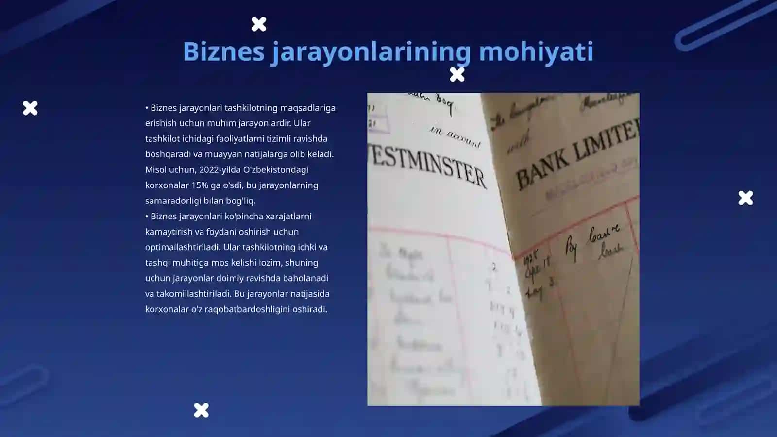 Biznes jarayonlari va ularni hisobga olish 3