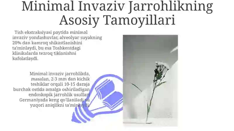 Stomatologiya boʻyicha. Charxlanishning minimal invaziv usullari va tamoyillari 3