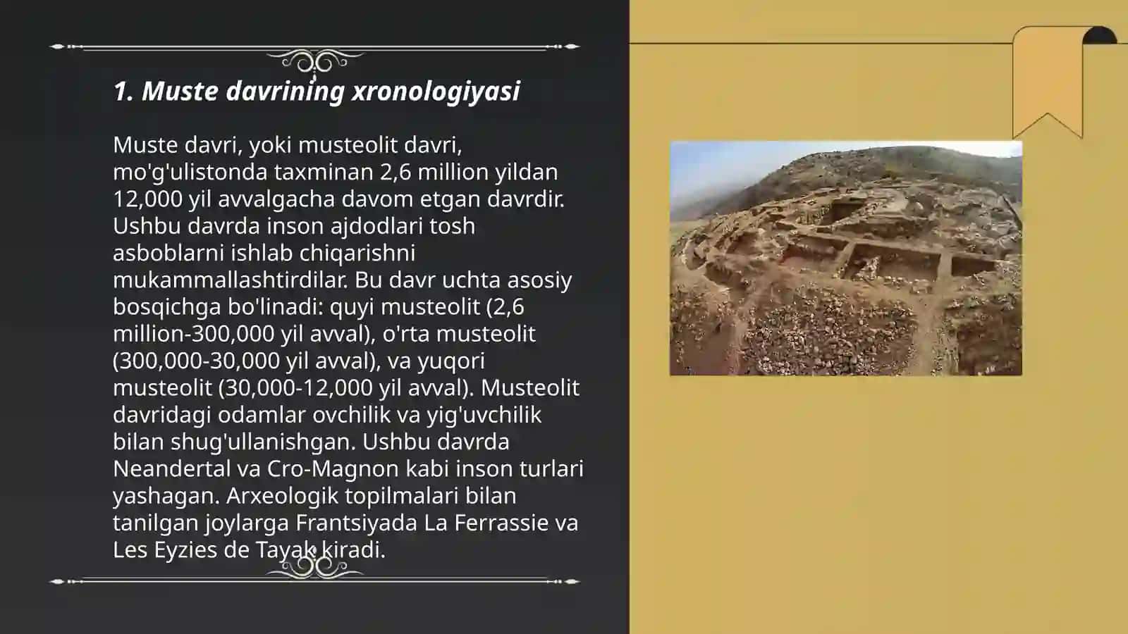 Muste davri arxeologik yodgorliklari 3