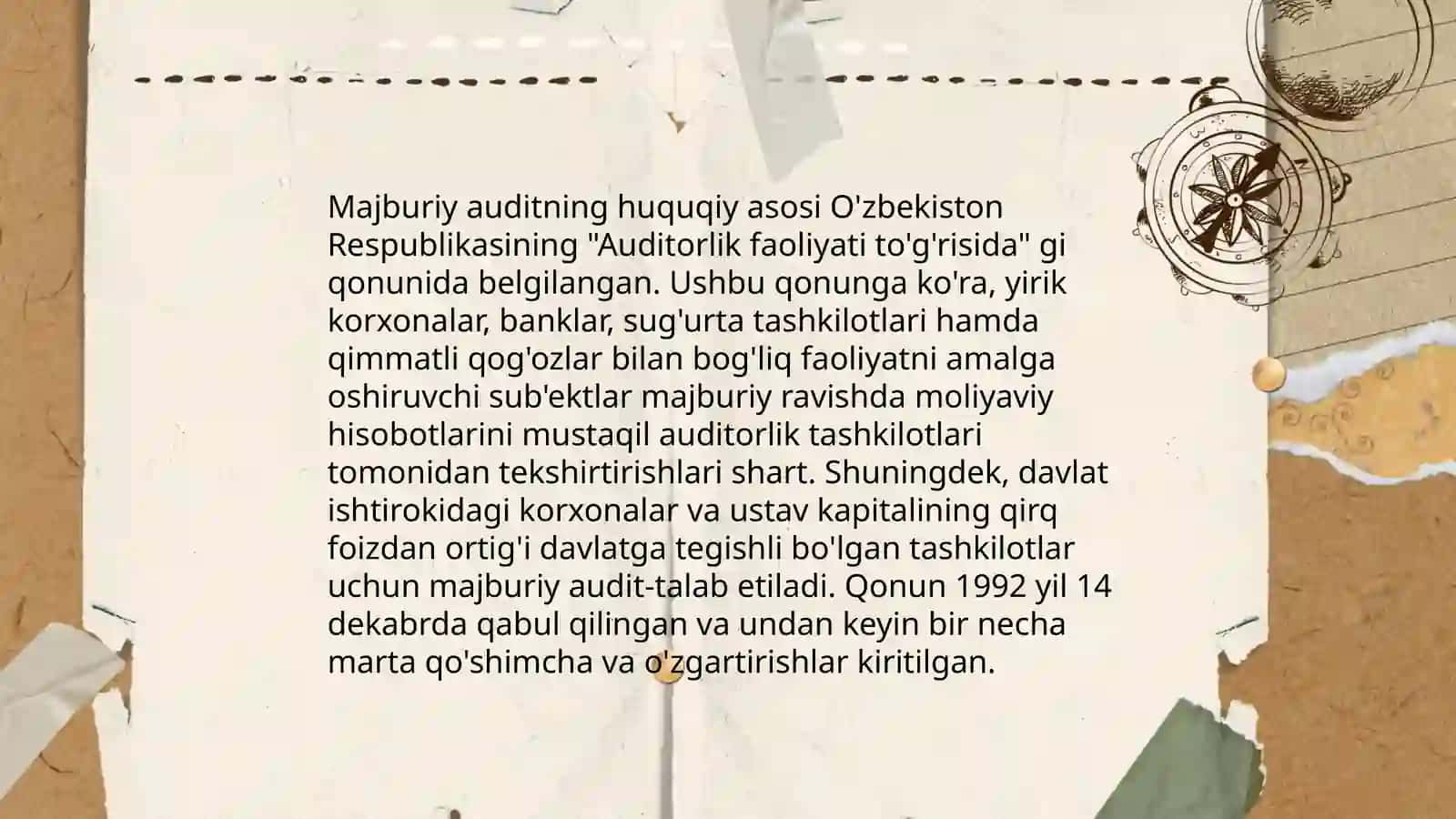 Majburiy audit va tartibga solish 3