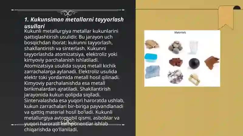 Kukunsimon metall materiallar 3