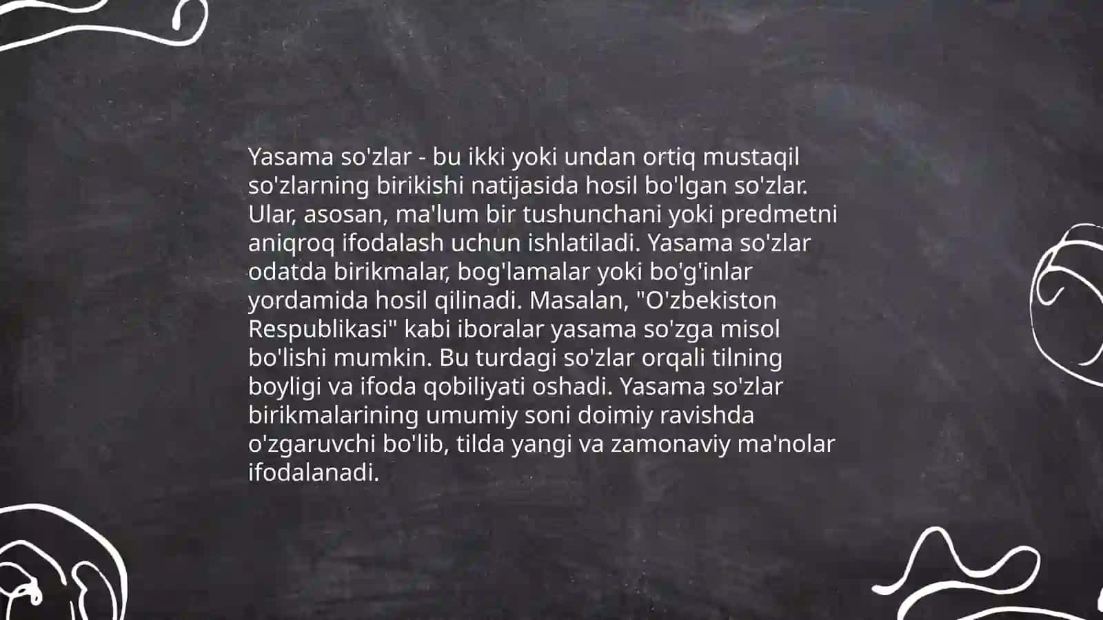 Yasama so'zlarning leksemalashuvi 3