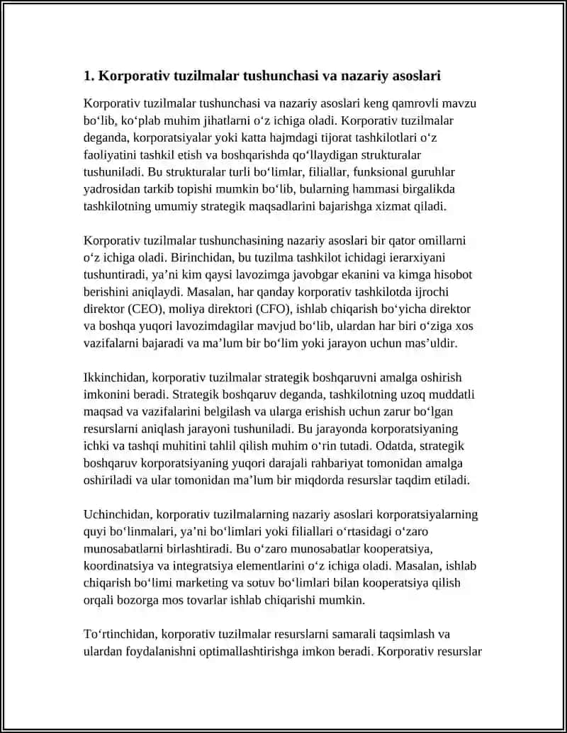 KORPORATIV TUZILMALAR FAOLIYATINING NAZARIY KONSIPTUAL MASALALARI 3