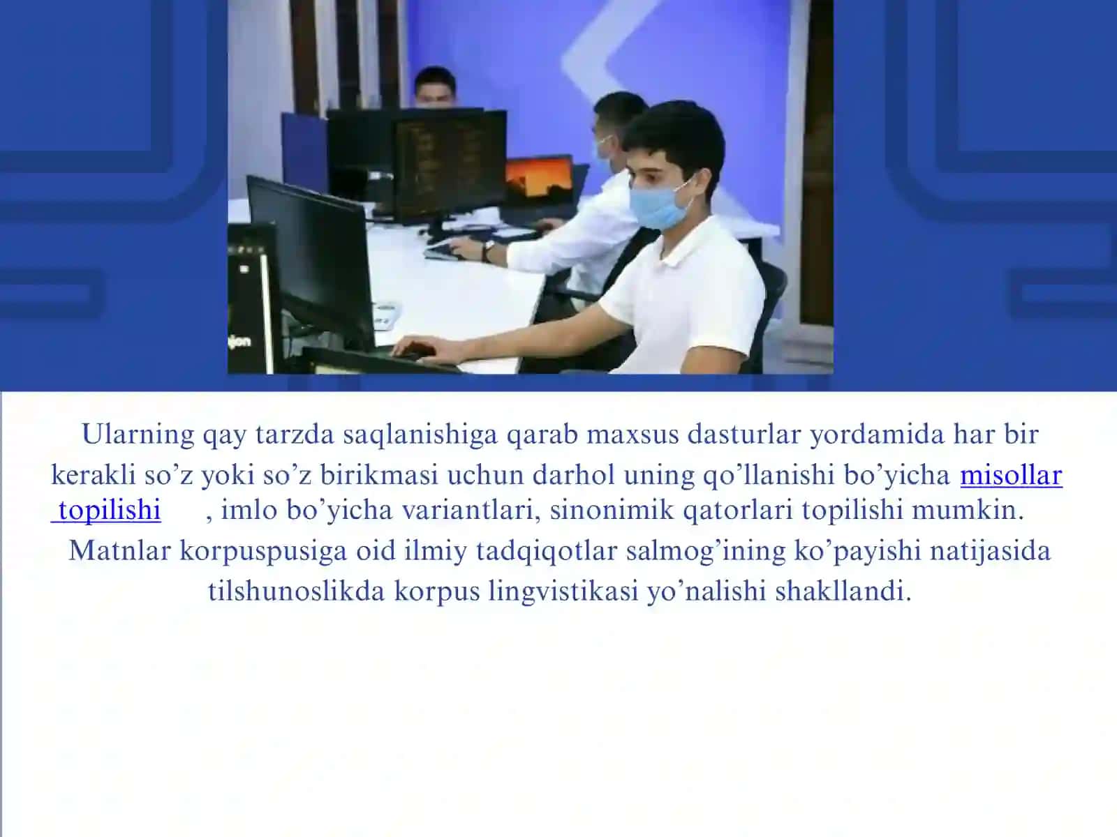 VEB-SAHIFALARDAN foydalanib, korpus taksonomiyasini yaratish. 3