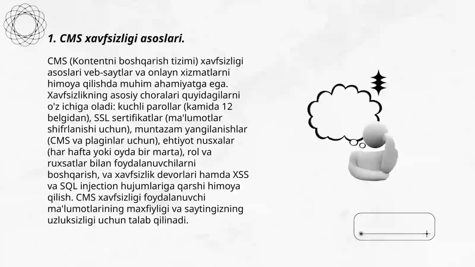 CMS xavfsizligi:eng yaxshi amaliyotlar va xavfsizlikni qo'llab - quvvatlovchi kengaytmalar 3