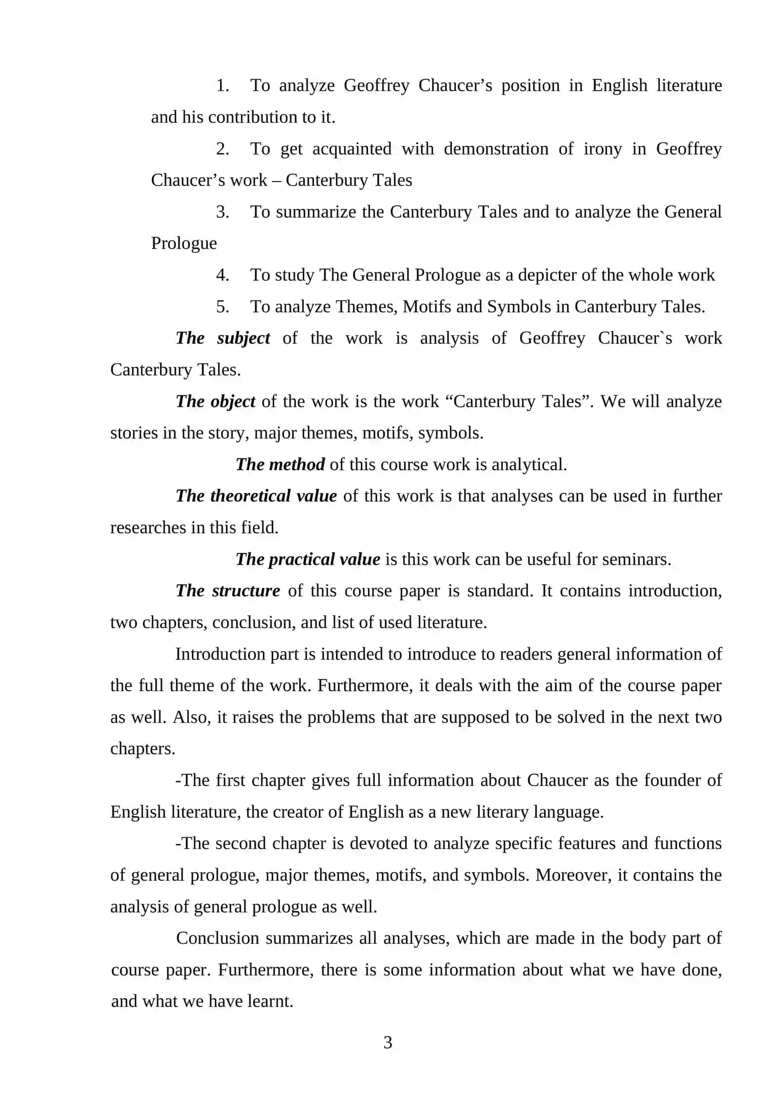 Elements of knight novel in The conterbury Tales 3