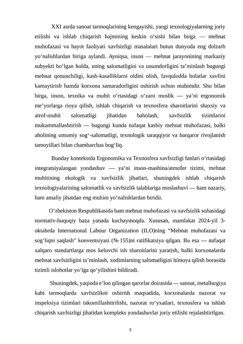 Ergonomika va texnosfera xafsizligining oʻzaro bogʻliqligi 3