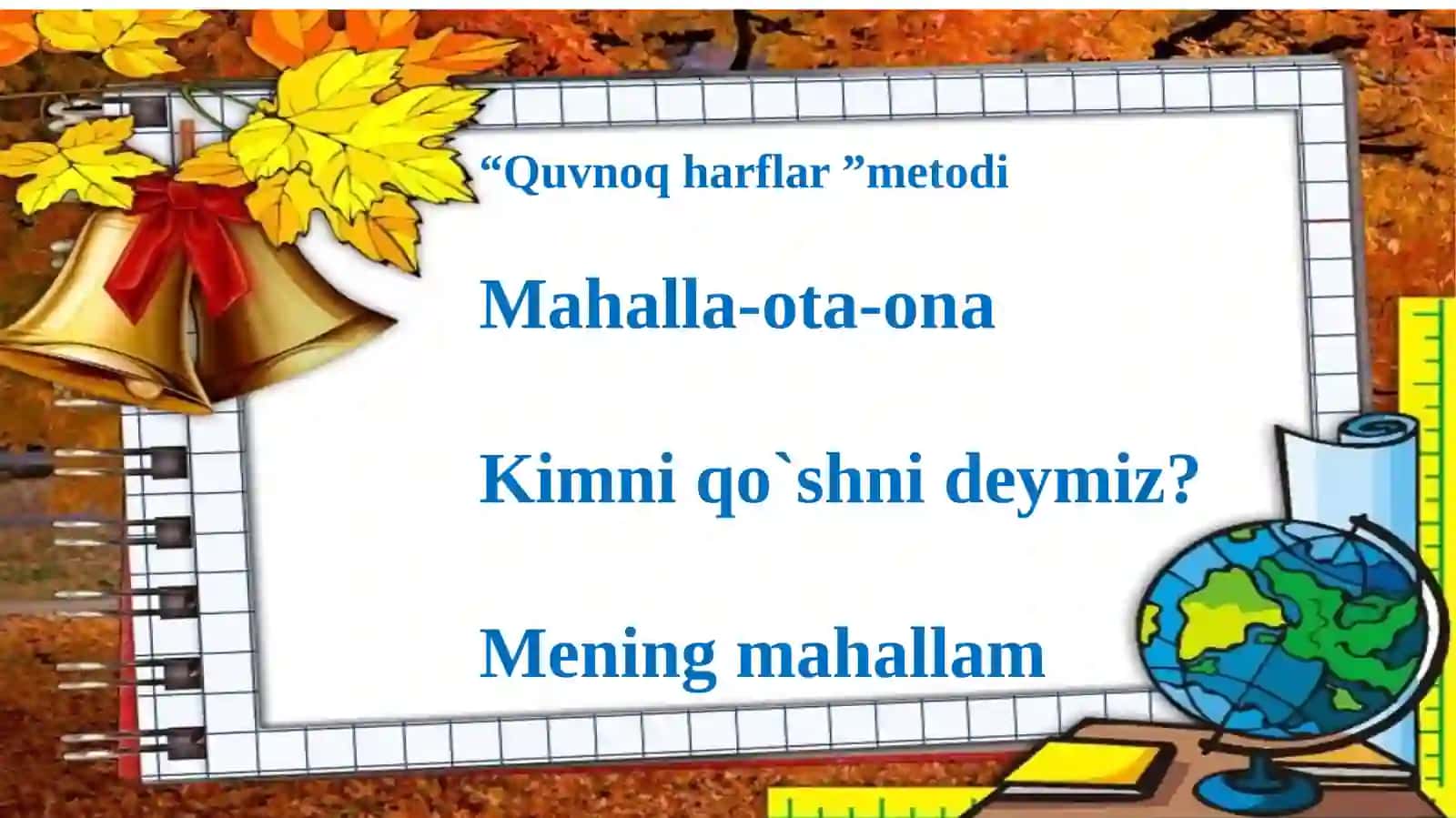 2-sinf ona tili va o`qish savodxonligi fanidan”Mustahkamlash” mavzusida taqdimoti 3