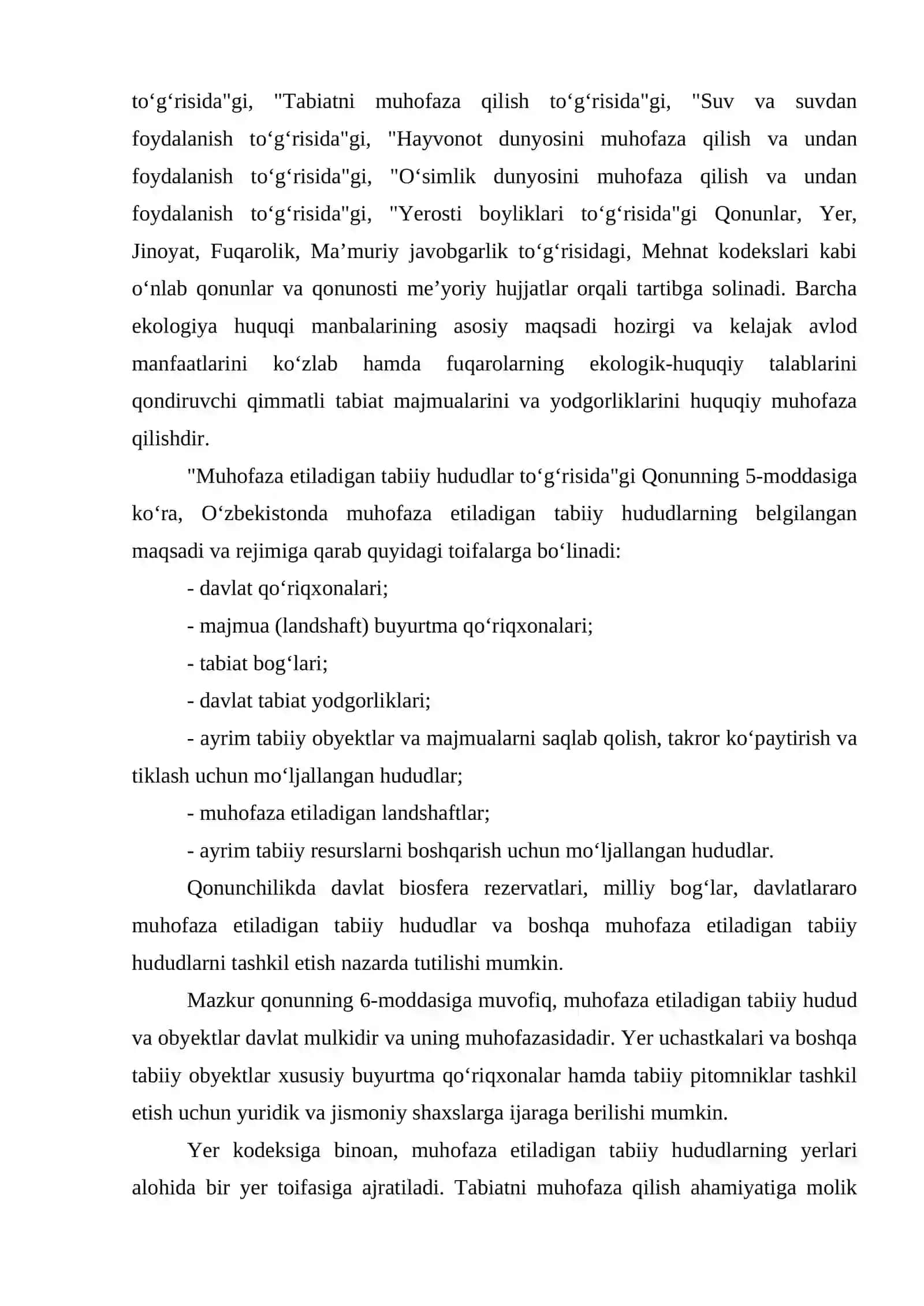 Muhofaza etiladigan tabiiy hududlar tushunchasi va ularning tasniflanishi 3