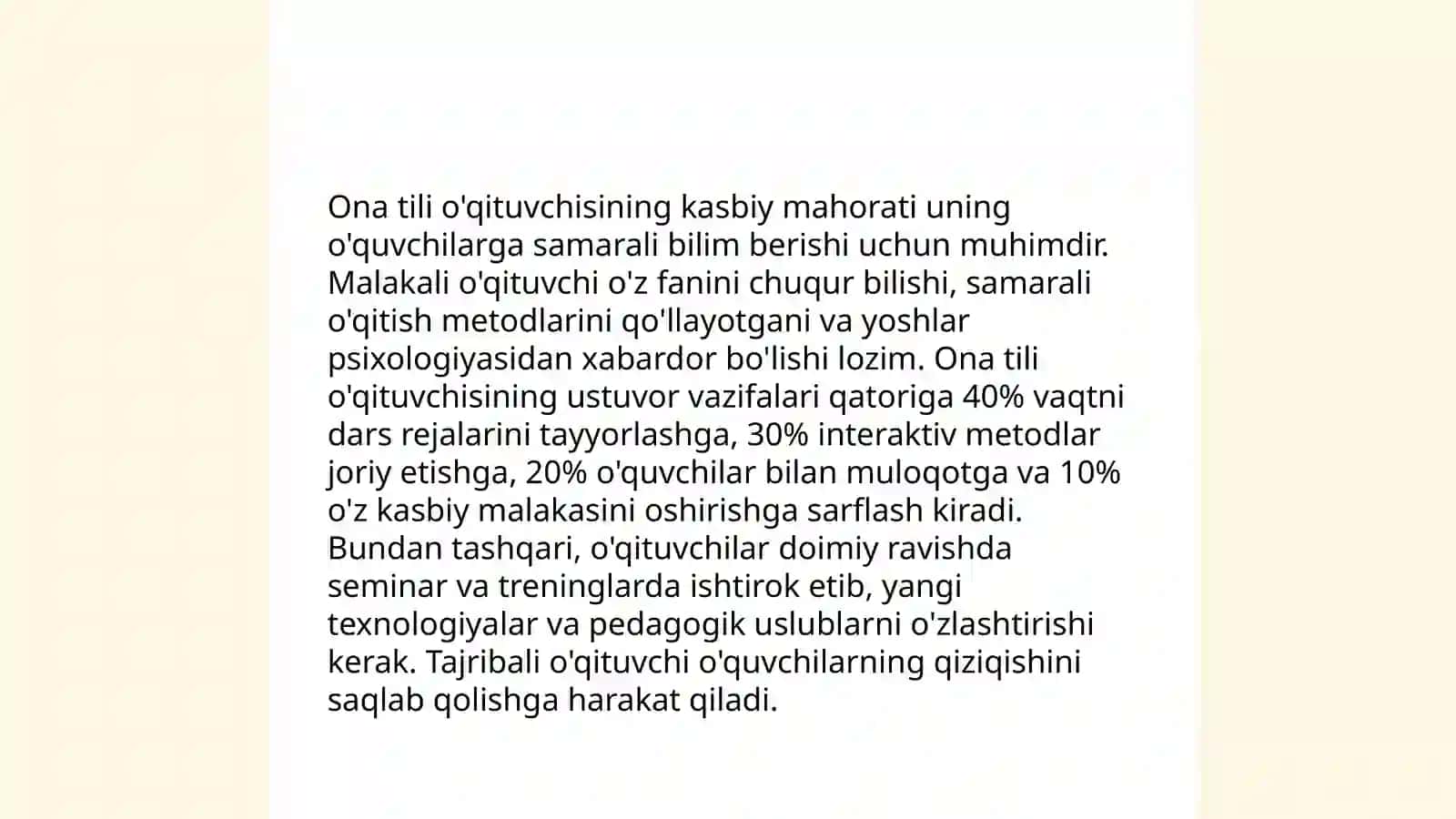 Ona tili o'qituvchisi va unga qo'yiladigan talablar 3