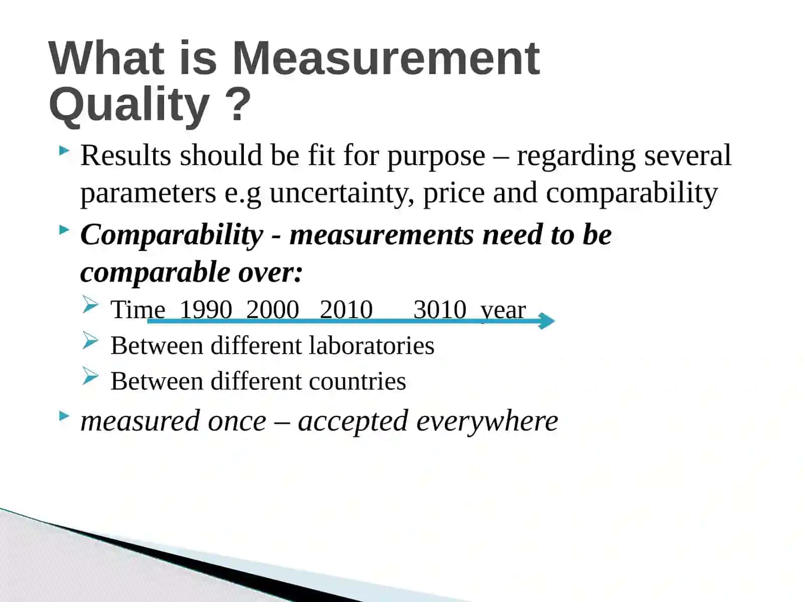 Metrology in Chemistry and Traceability of Analytical Measurement Results 3
