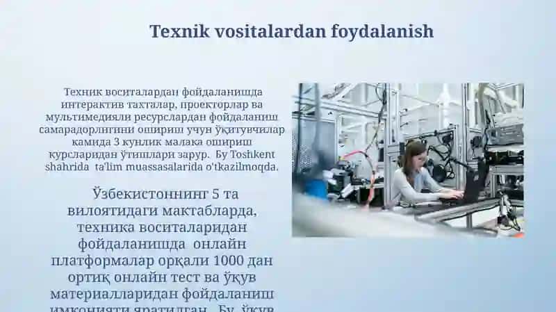 Texnologiya Darslarida Baholash va O'quvchilarning Yutuqlarini Kuzatish 3