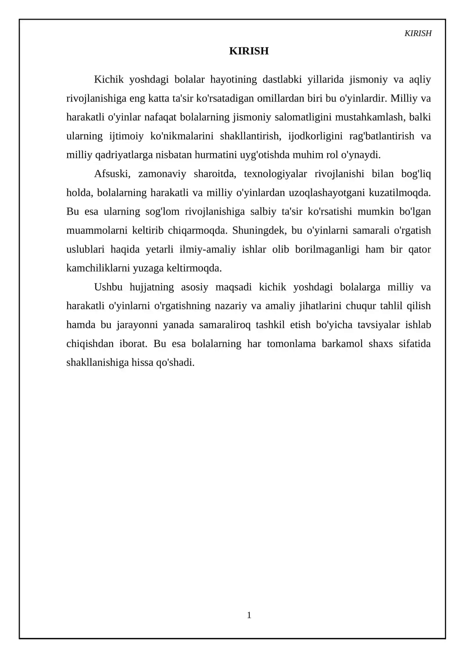 Kichik yoshdagi bolalarga beriladigan milliy va harakatli oʻyinlarni urgatish 3