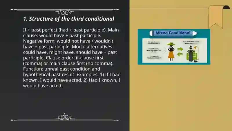Third conditional and Mixed conditional 3