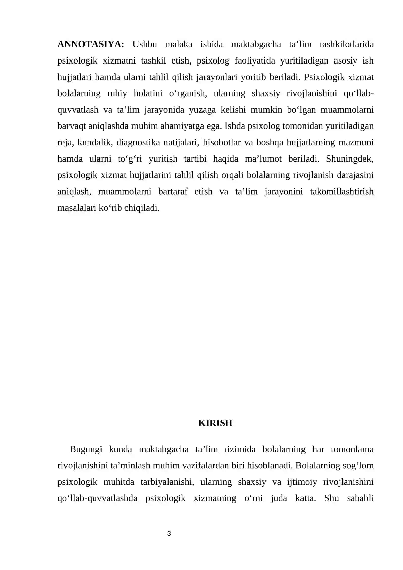 Psixologik xizmatlar mavzusidagi loyiha ishi 3