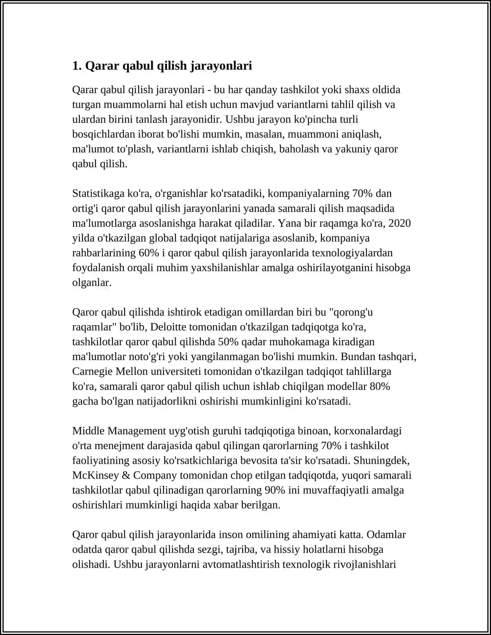 BOSHQARUV QARORLARINI QABUL QILISH VA UNI TAKOMILLASHTIRISH YOLLARI 3