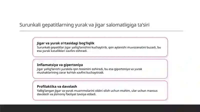 Surunkali gepatitlar. Xolesistitlarda yog'lar hazmlanishini buzulishi (steatoreya) 3