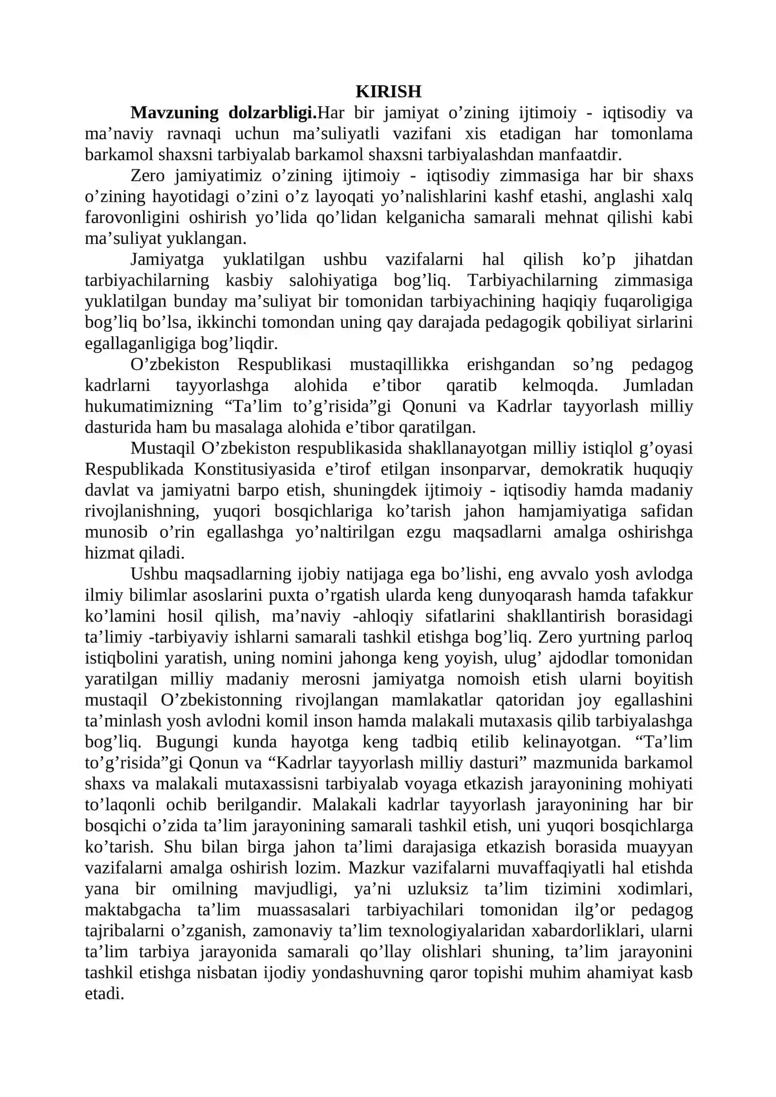 TARBIYACHI QOBILIYATNI SHAKLLANTIRUVCHI PEDAGOGIK ASOSLAR 3