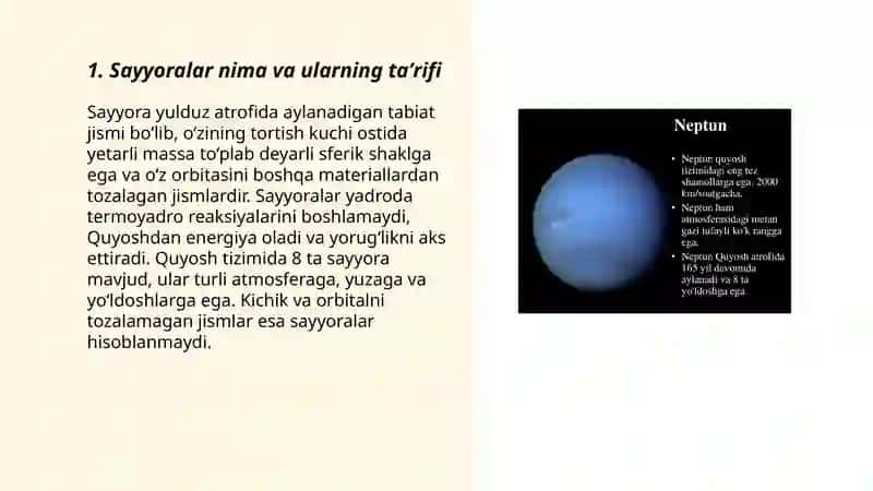 Sayyoralar haqida maʼlumot 3