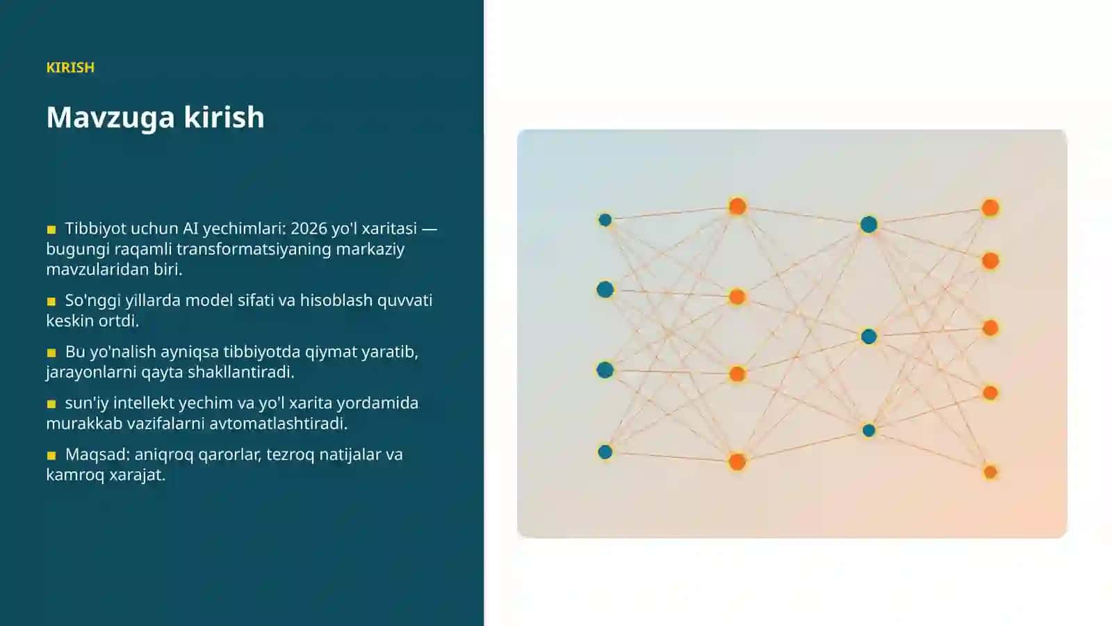 Tibbiyot uchun AI yechimlari: 2026 yo'l xaritasi 3
