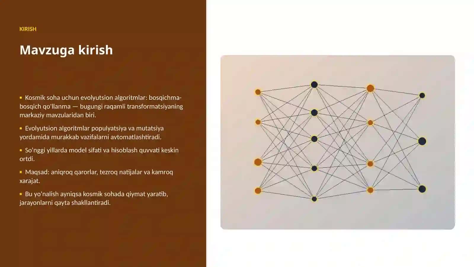 Kosmik soha uchun evolyutsion algoritmlar: bosqichma-bosqich qo'llanma 3