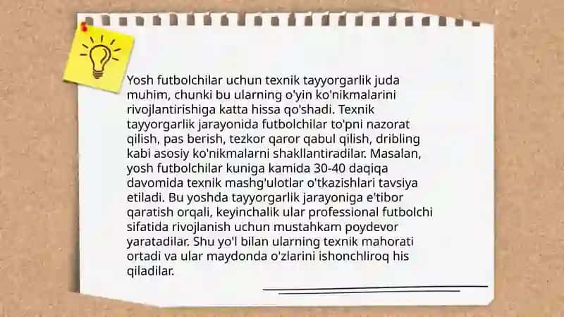 Harakatli O'yinlar va Futbolchilarning Texnik Tayyorgarligi 3