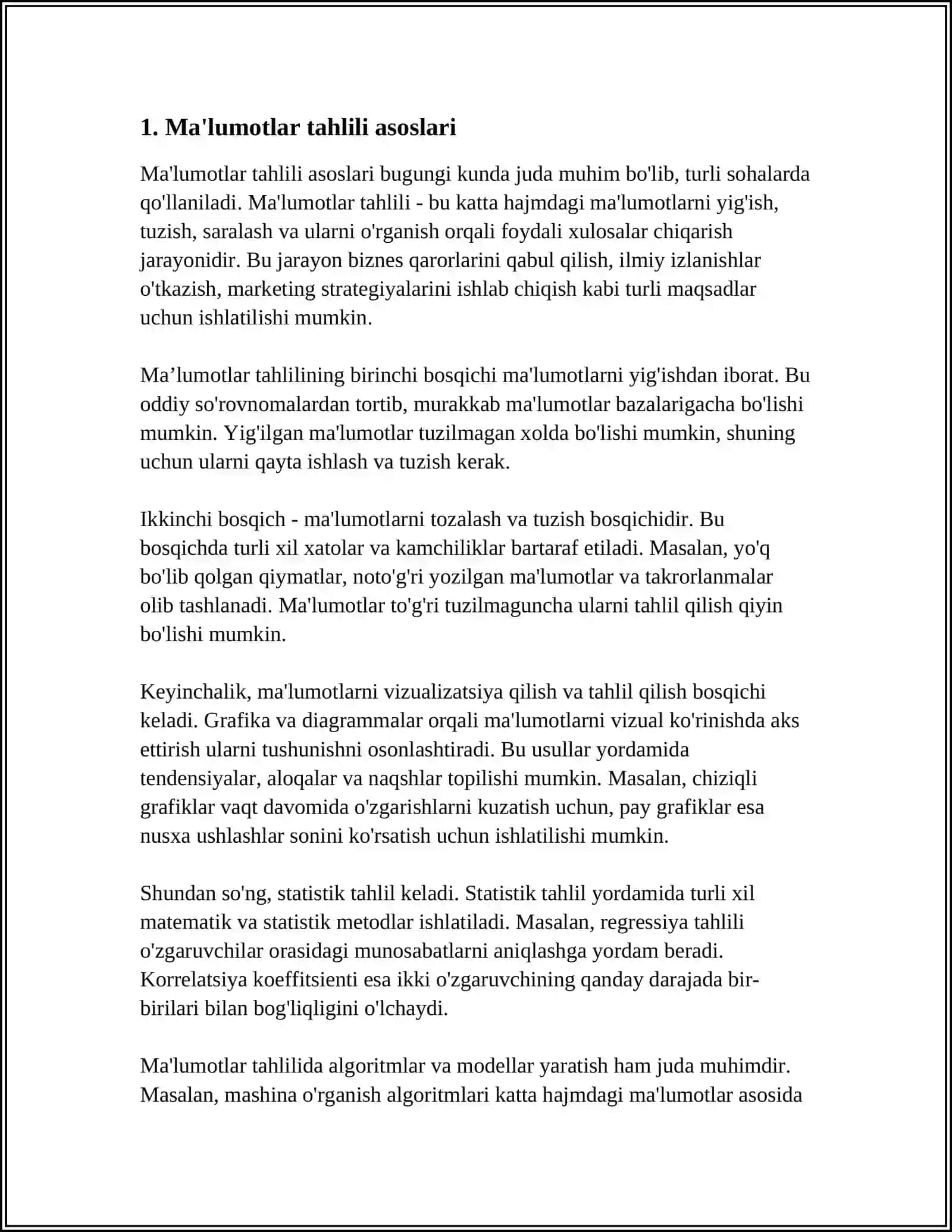 MALUMOTLARNI TAHLIL QILISH VOSITALARI 3