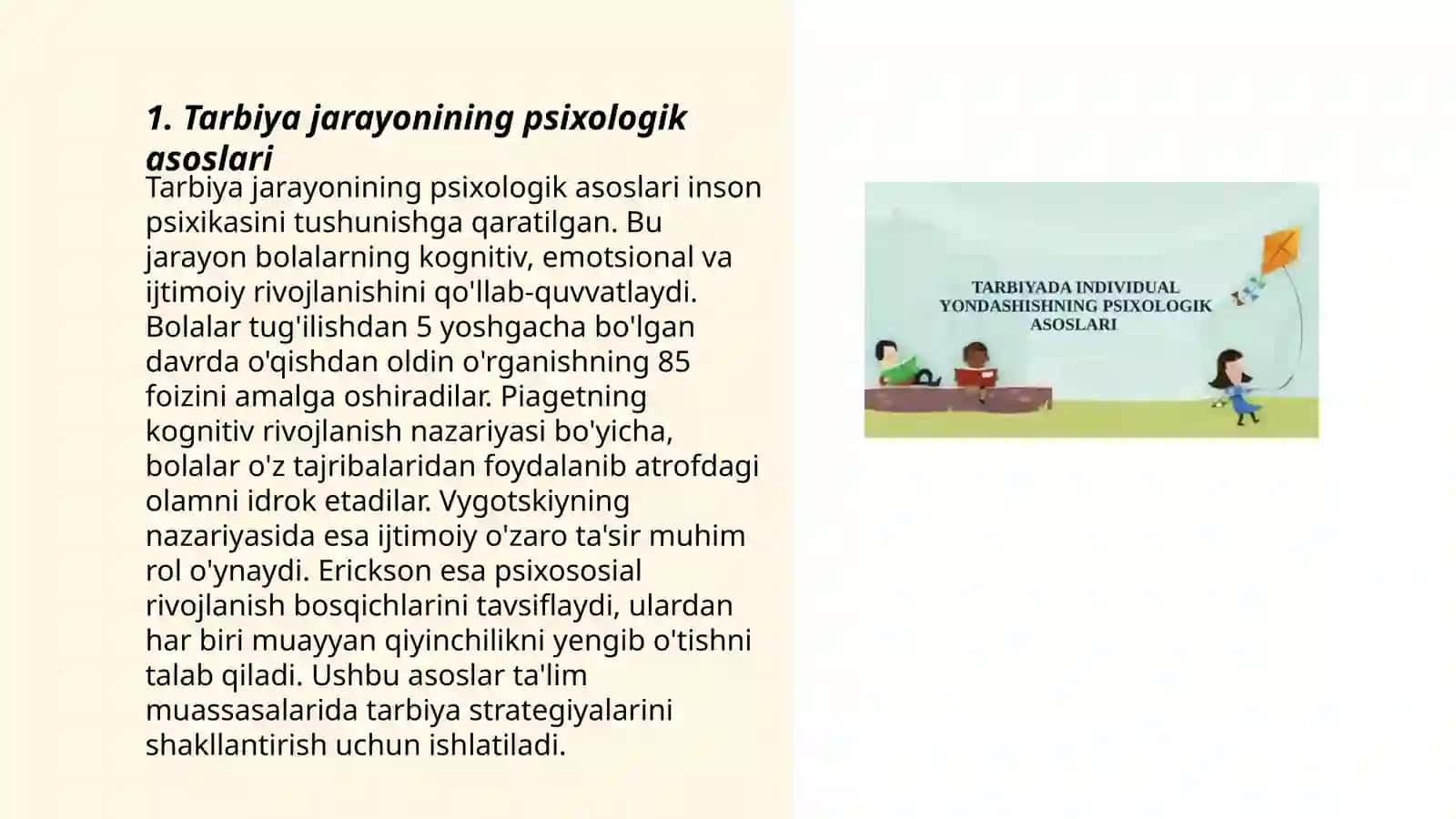 Tarbiya jarayonining psixologik asoslari 3