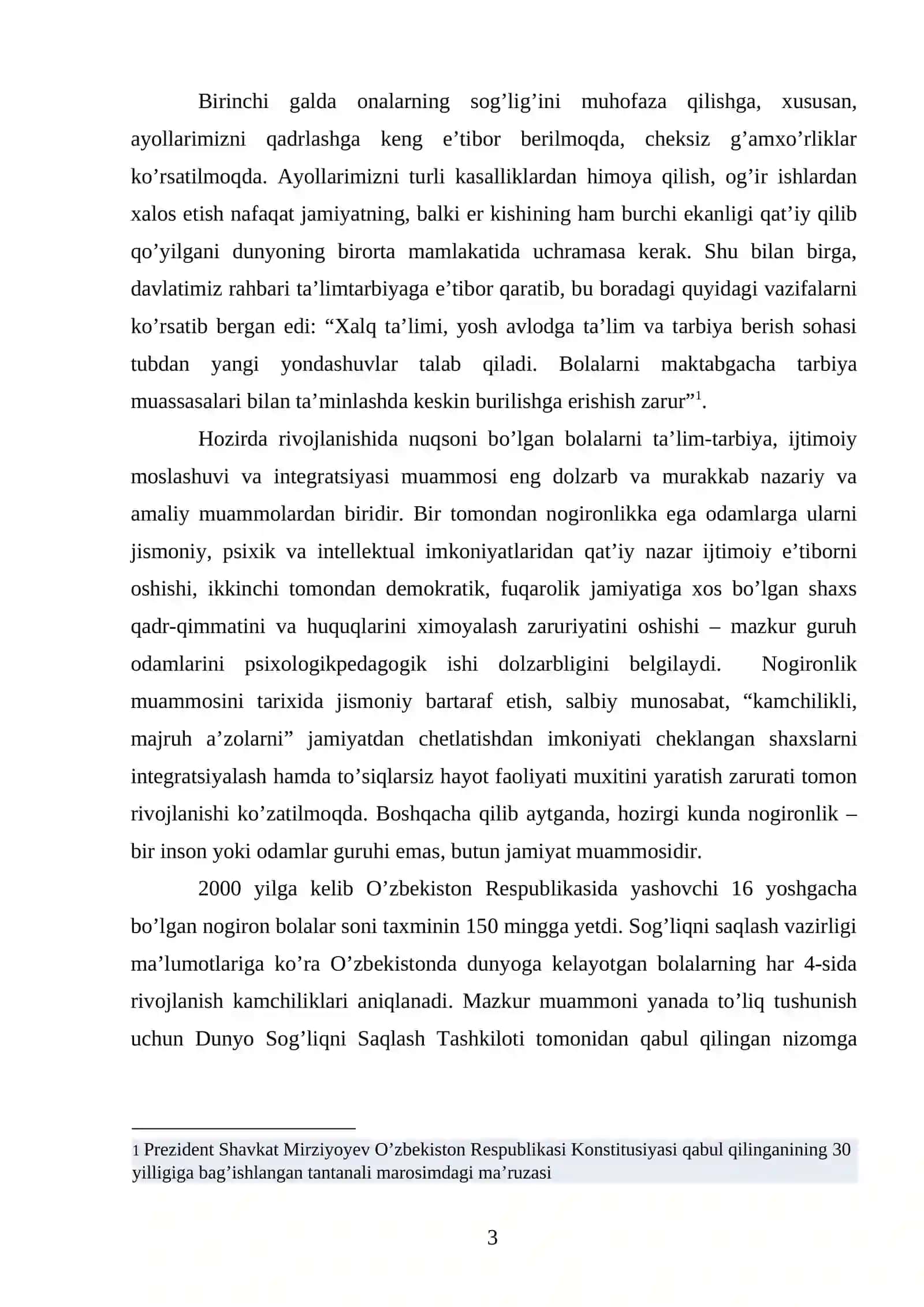 NOGIRONLIGI BOR BOLALARNING TARBIYALAYOTGAN OTA ONALARGA YORDAM KO’RSATISH TEXNALOGIYASI 3