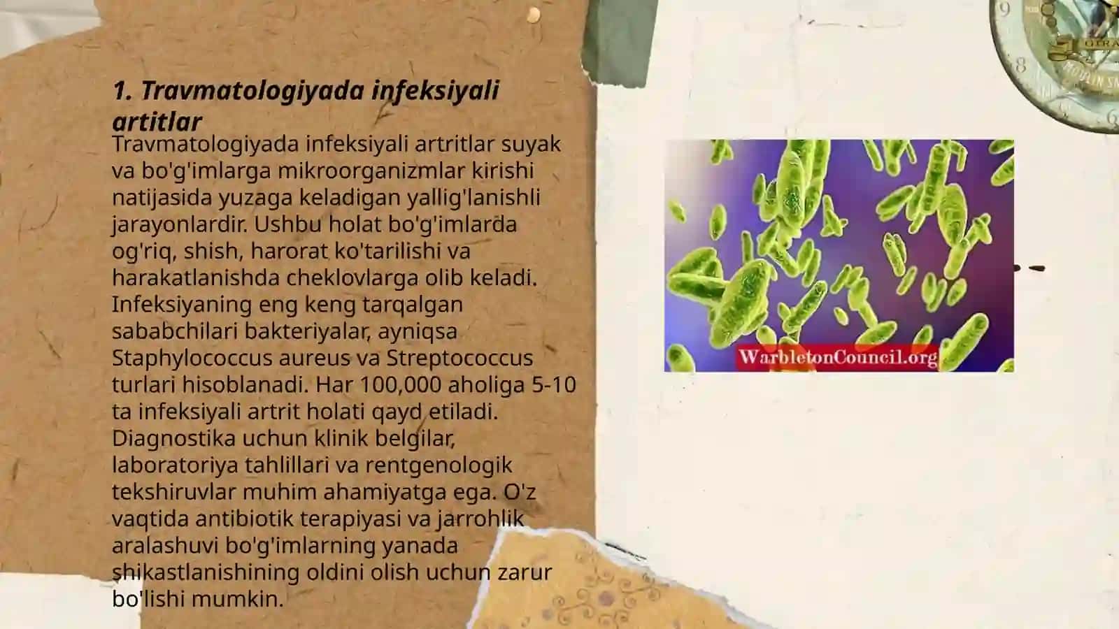 Travmatalogiya soxasida mikroorganizmlar qande kasaliklar keltirib chiqaradi 3