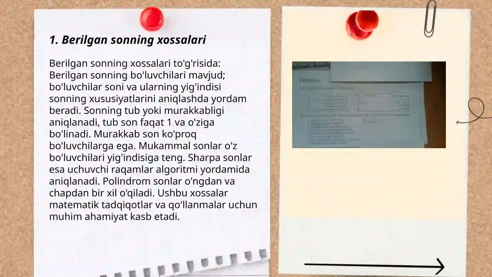 Berilgan sonning xossalari 3