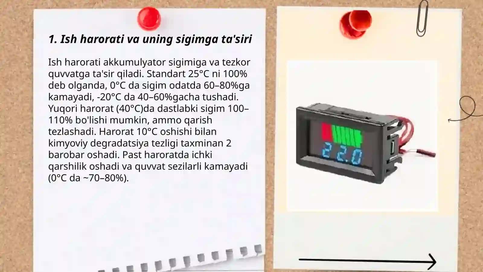 Akkulumulyatorlaning sigim va quvvat korsatgichlariga tasir qiluvchi omillar 3