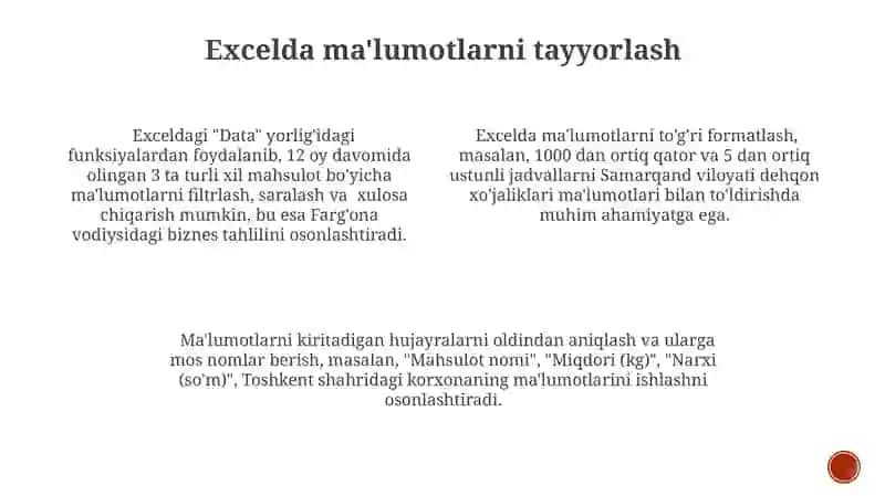 Optimallashtirish masalasining matematik tavsifi va uni MS Excel dasturida yechish 3