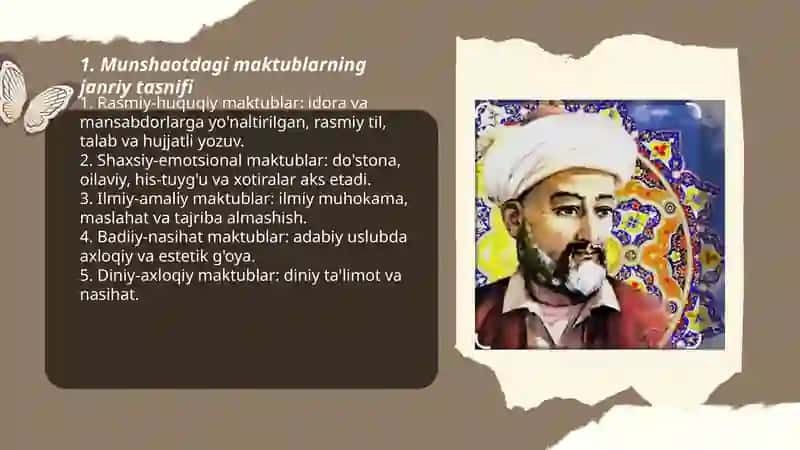 Munshaot asaridagi maktublar tasnifi 3