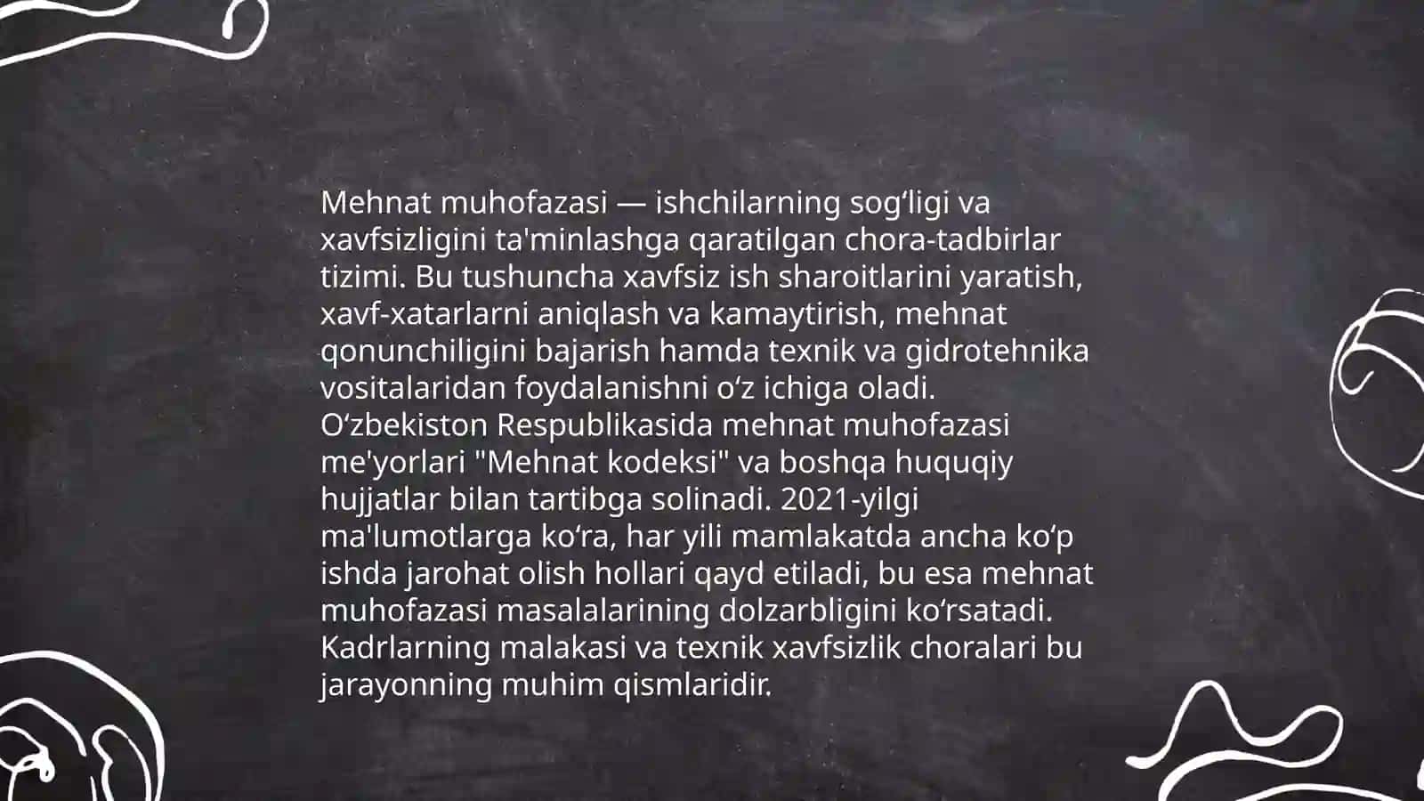 Mehnat muhofazasi toʻgʻrisidagi qonun mehnat kodeksi haqida 3