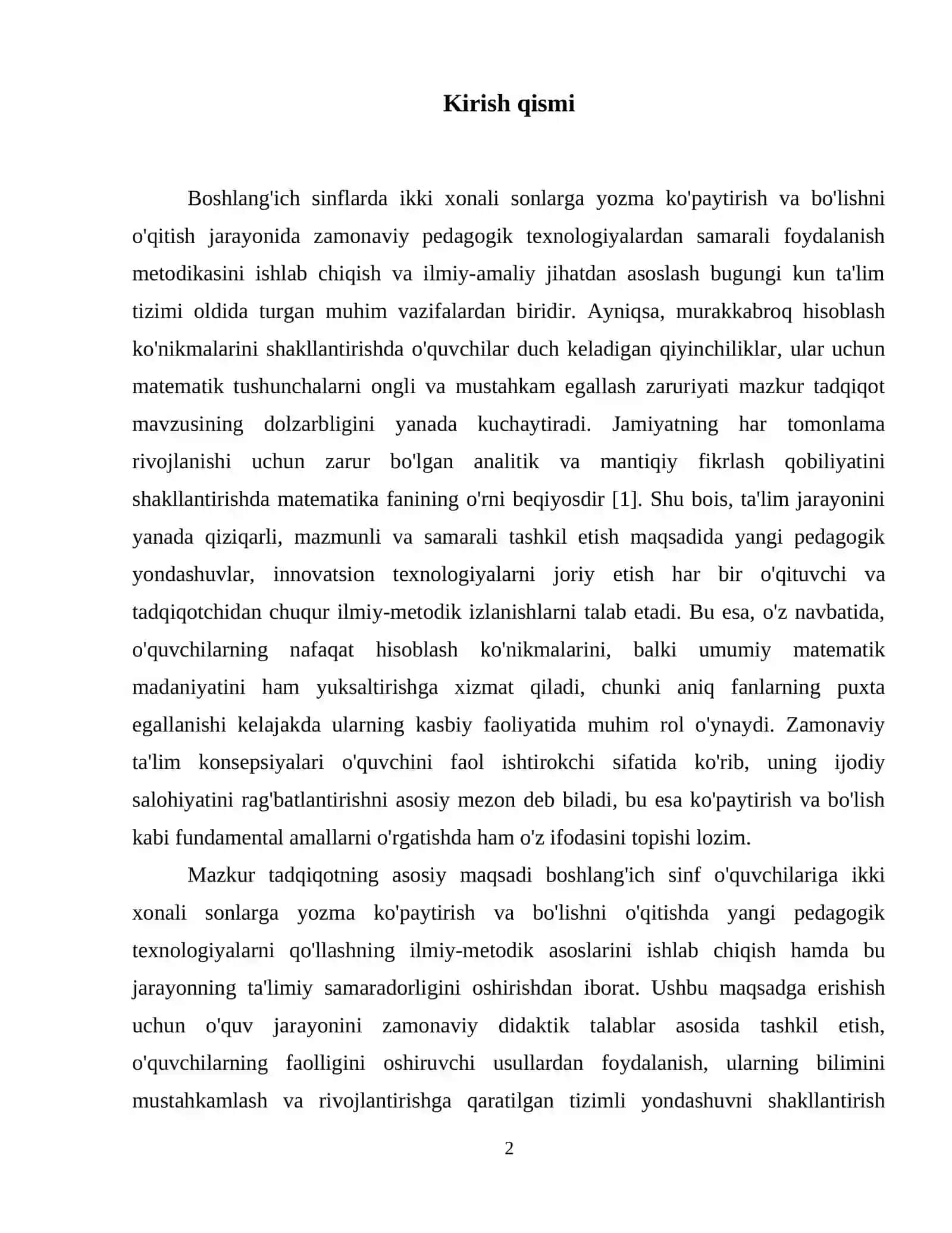 MAVZU:Ikki xonali songa yozma ko’paytirish va bo’lishda yangi pedagogik texnologiyalardan foydalanish 3