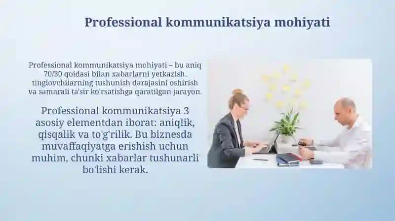 Kasbiy muloqot uslubiyati va qoidalari 3