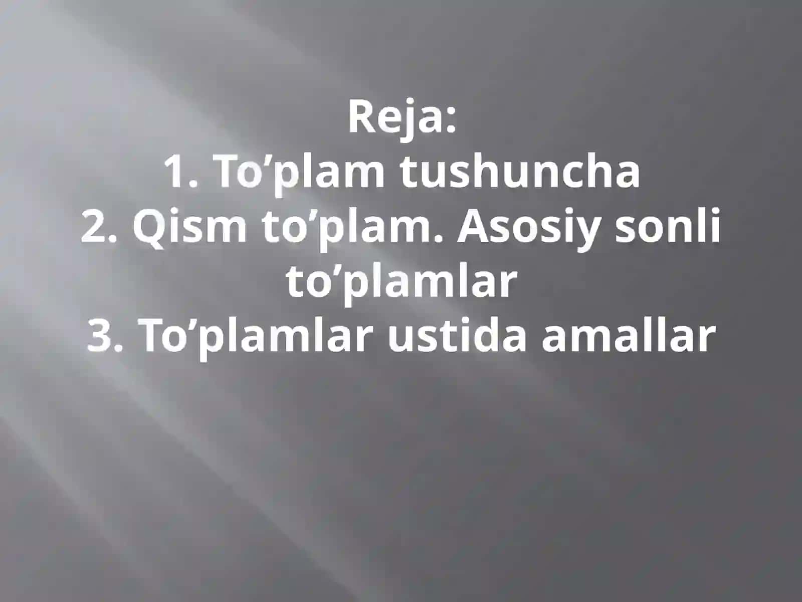 Matematik analiz fanidan amaliy ishlar 3