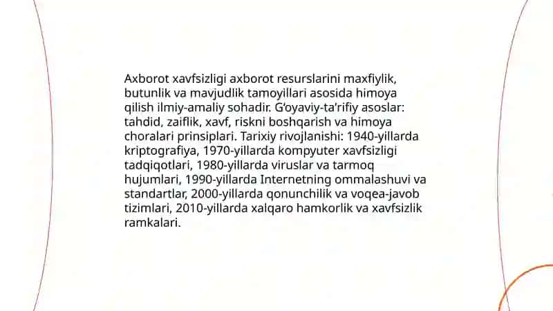 Axborot xavfsizligini ta'minlashning g‘oyaviy nazariy asoslari 3