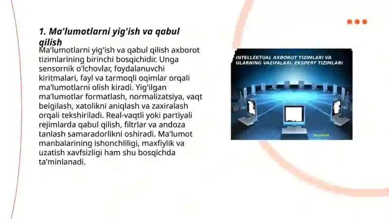 Axborot tizimlarining asosiy vazifalari 3