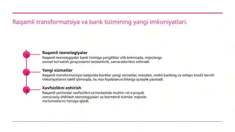 Raqamli Transformatsiya va Bank Tizimining Yangi Imkoniyatlari 3