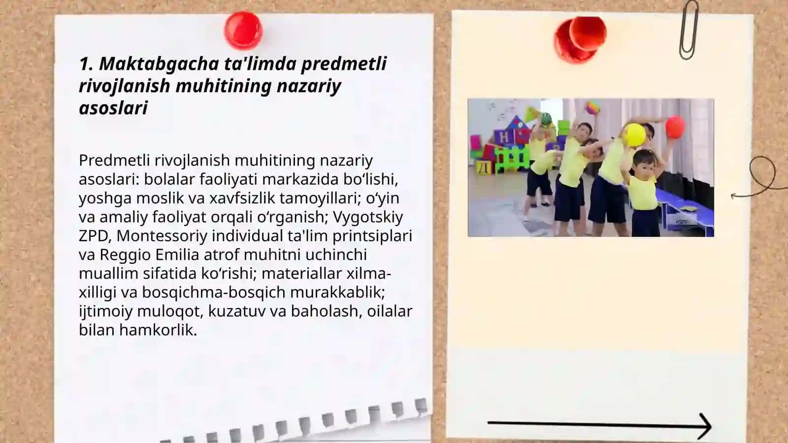 Maktabgacha ta'limda predmetli rivojlanish muhitining nazariy asoslari 3