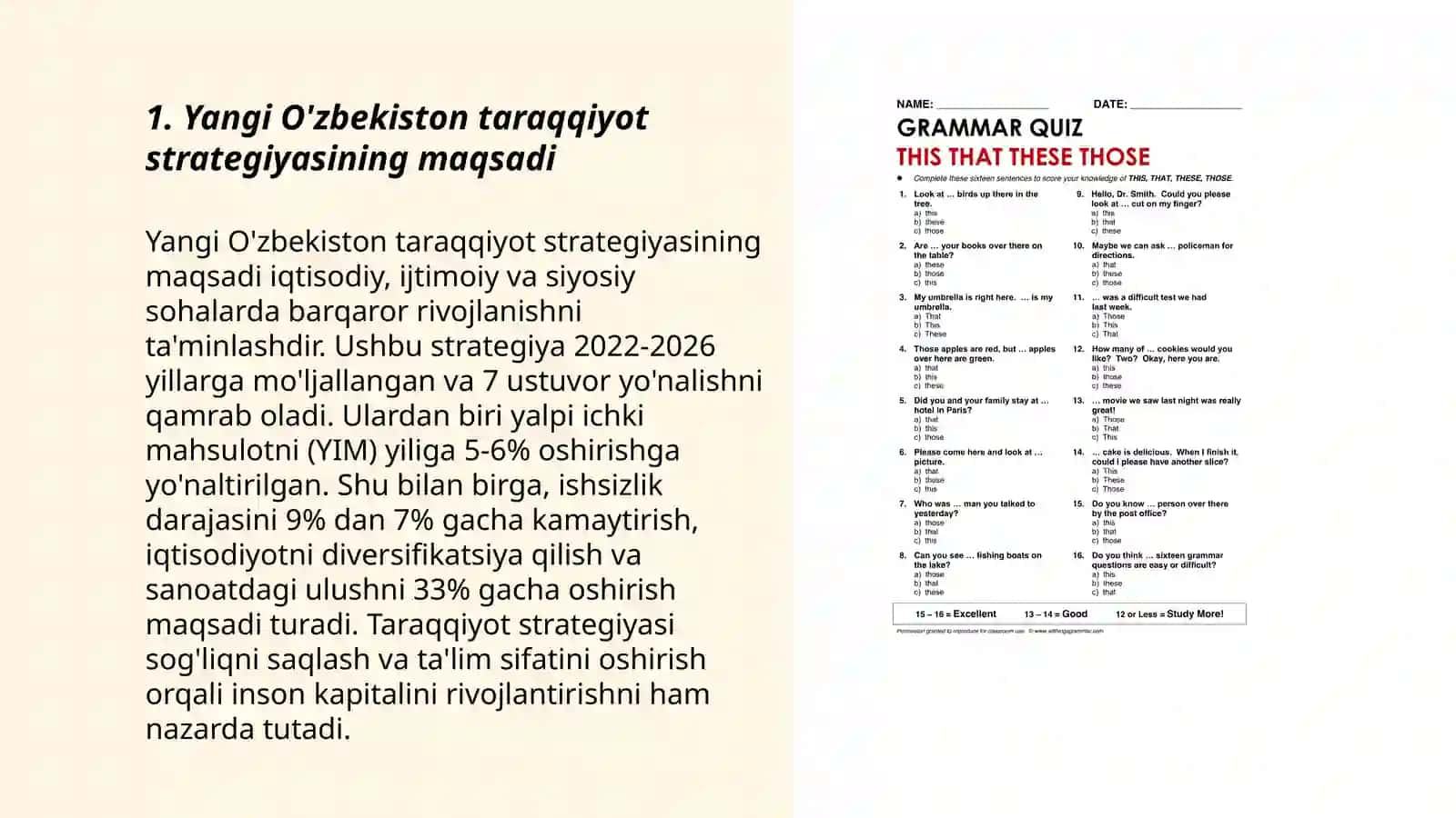 Yangi O'zbekiston taraqqiyot strategiyasida ta'lim islohotlari fanining predmeti, maqsadi va vazifalari 3